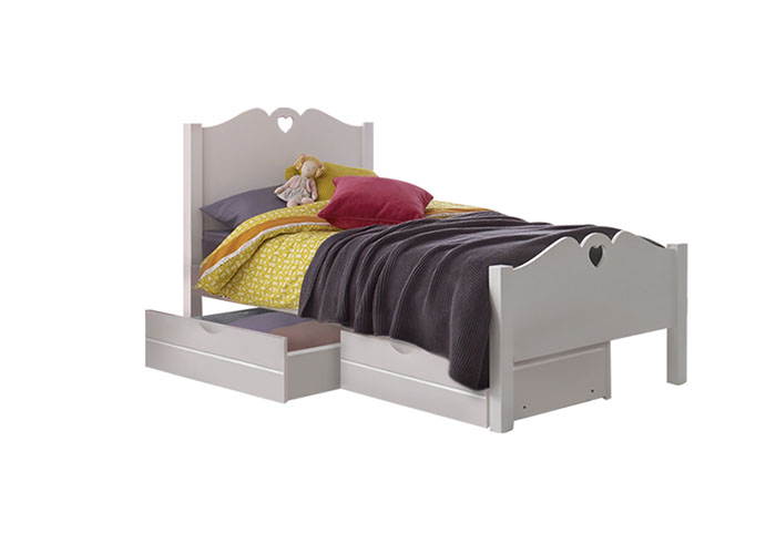 Holly Single Bed Frame with 2 Short Drawers